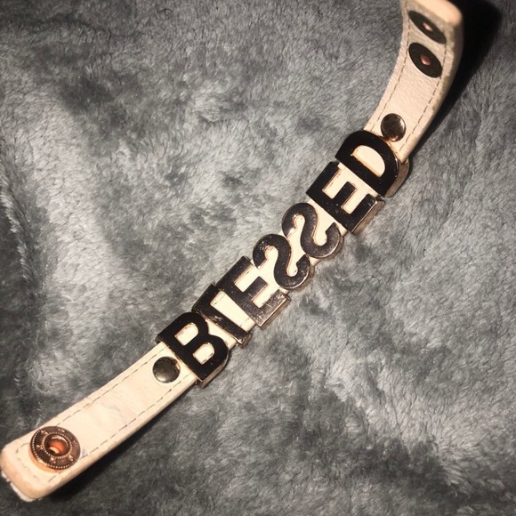 BCBG Rose Gold Word Bracelet - Picture 4 of 4